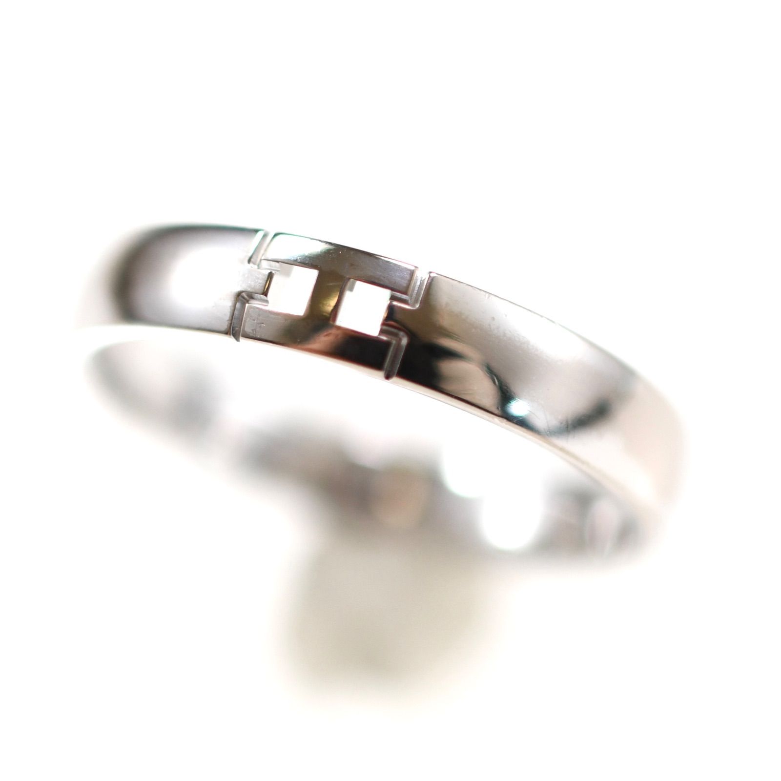 エルメス ヘラクレスリング K18WG ホワイトゴールド SIZE:55 指輪 15号