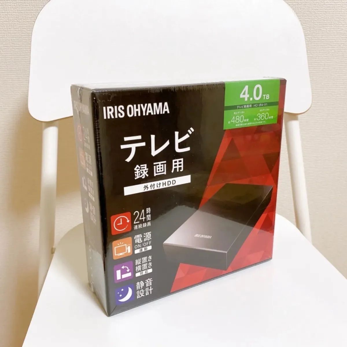 新品未開封 外付けHDD 4tb HD-IR4-V1 ハードディスク - メルカリShops