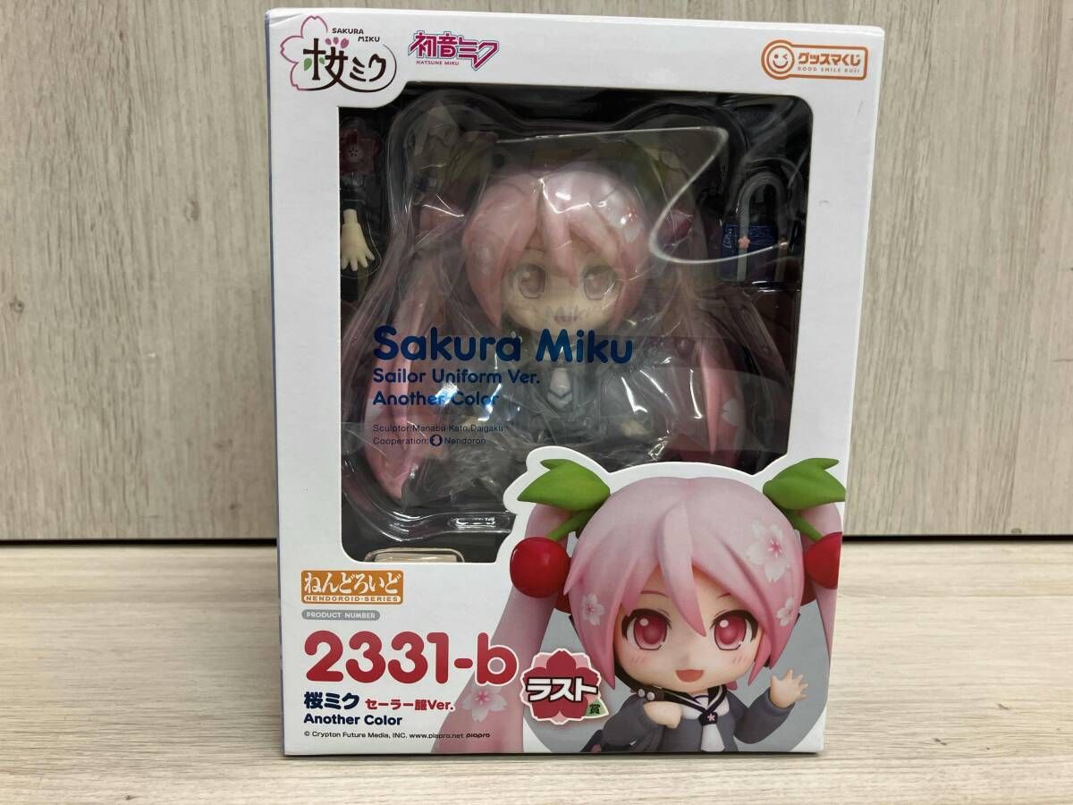 【中古】未開)B賞 ねんどろいど 桜ミク セーラー服Ver. フィギュア ｢グッスマくじ 桜ミク&quot;2024&quot;｣[18][240018383028] 中古】【未開封】グッスマくじ 桜ミク ”2024” B賞：ねんどろいど