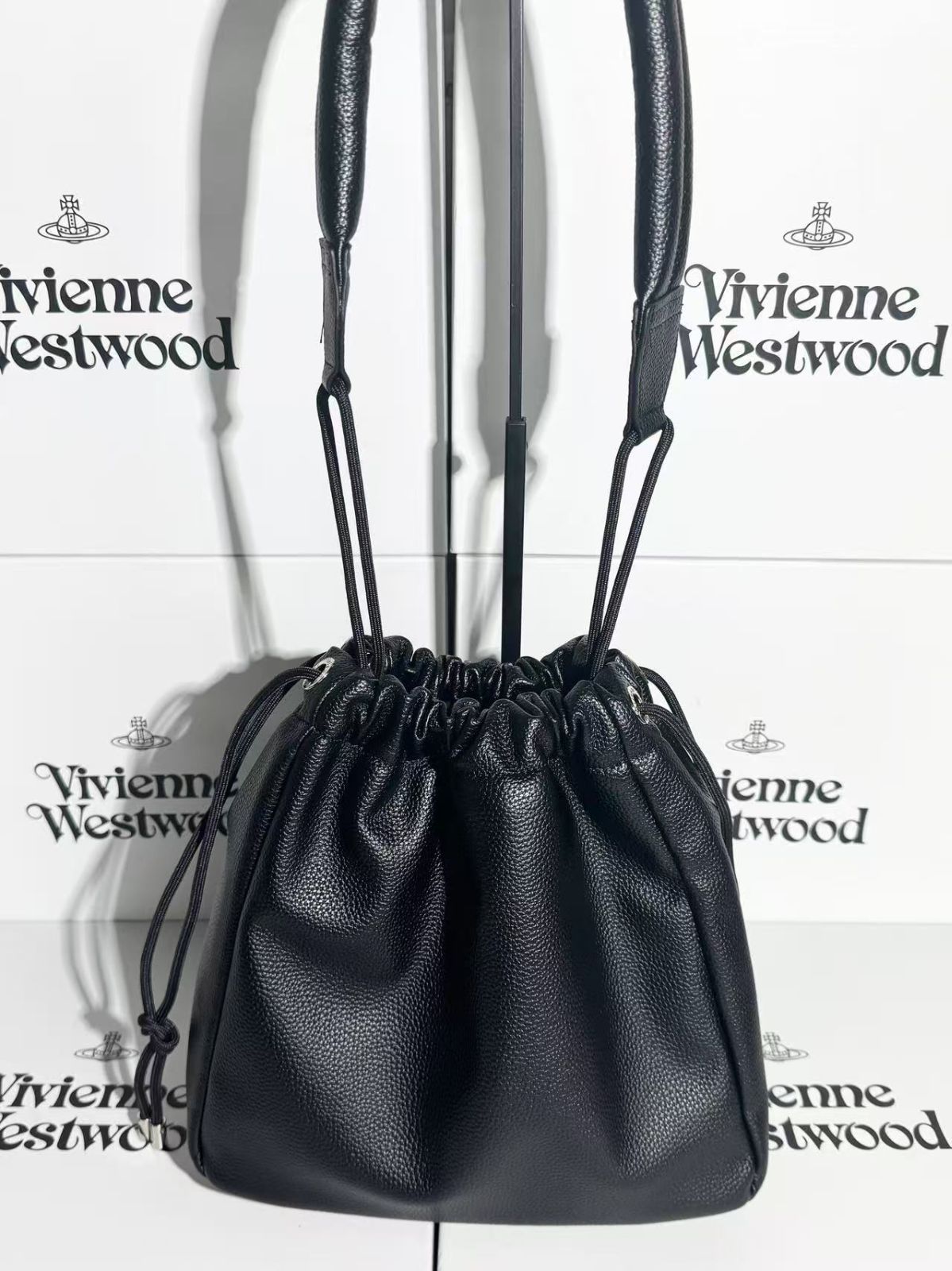 【国内/即発】 Vivienne Westwood ショルダーバッグ 巾着バッグ Vivienne Westwood ヴィヴィアン CANVAS DRAWSTRING POUCH SET