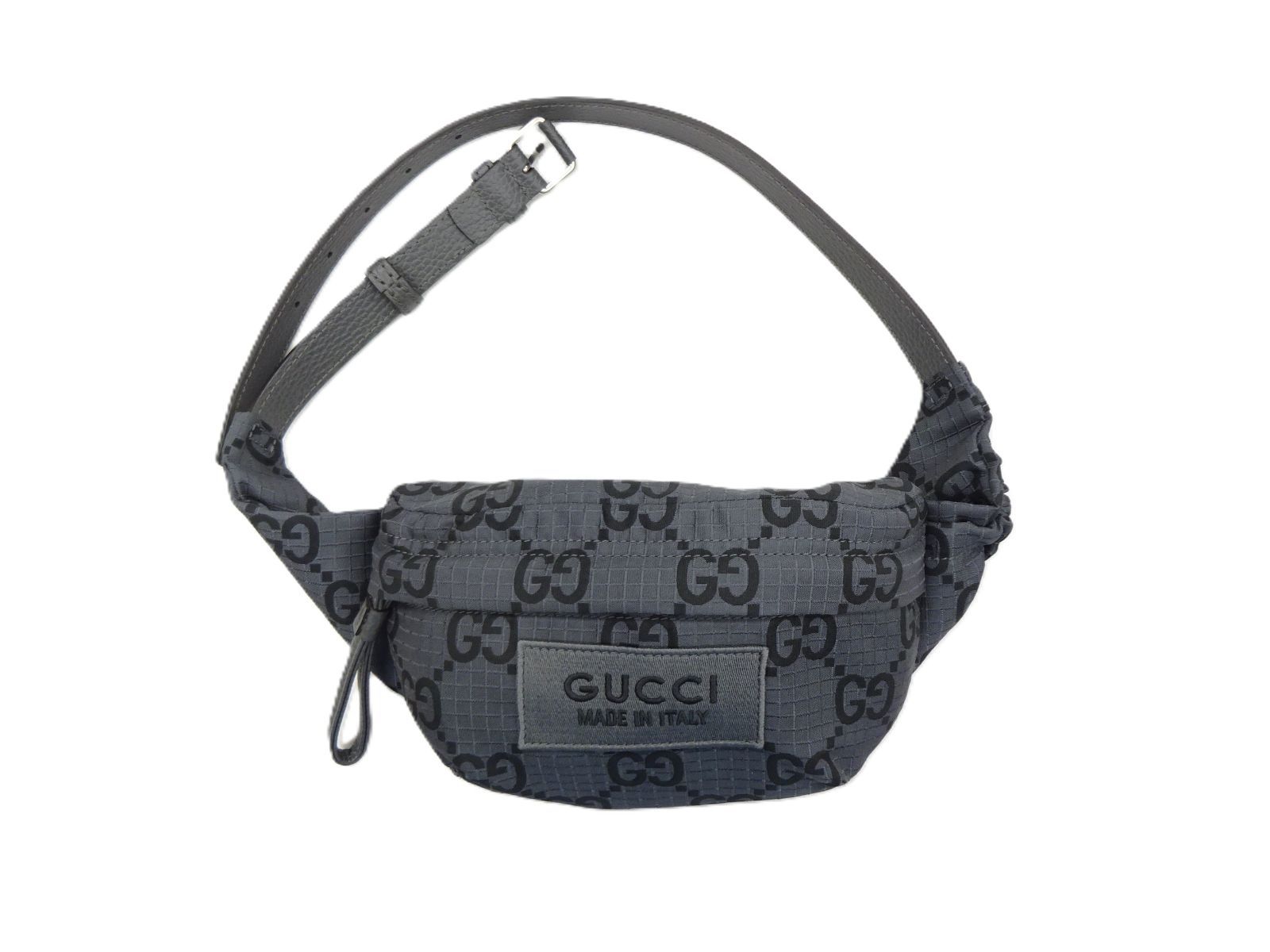 【人気品】グッチGUCCI GG柄ボディバッグ 斜めがけショルダーバッグ 黒 グッチ☆斜め掛けショルダー GG柄 ボディバッグ ポーチ 黒ブラック