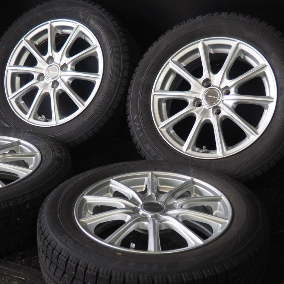 売切 溝あり ブリヂストン BLIZZAK VRX / ECO FORME 【 175/65R15 / 5.5J +42 100 4H 4本 】  スタッドレス アクア ヴィッツ キューブ スイフト等 - メルカリ