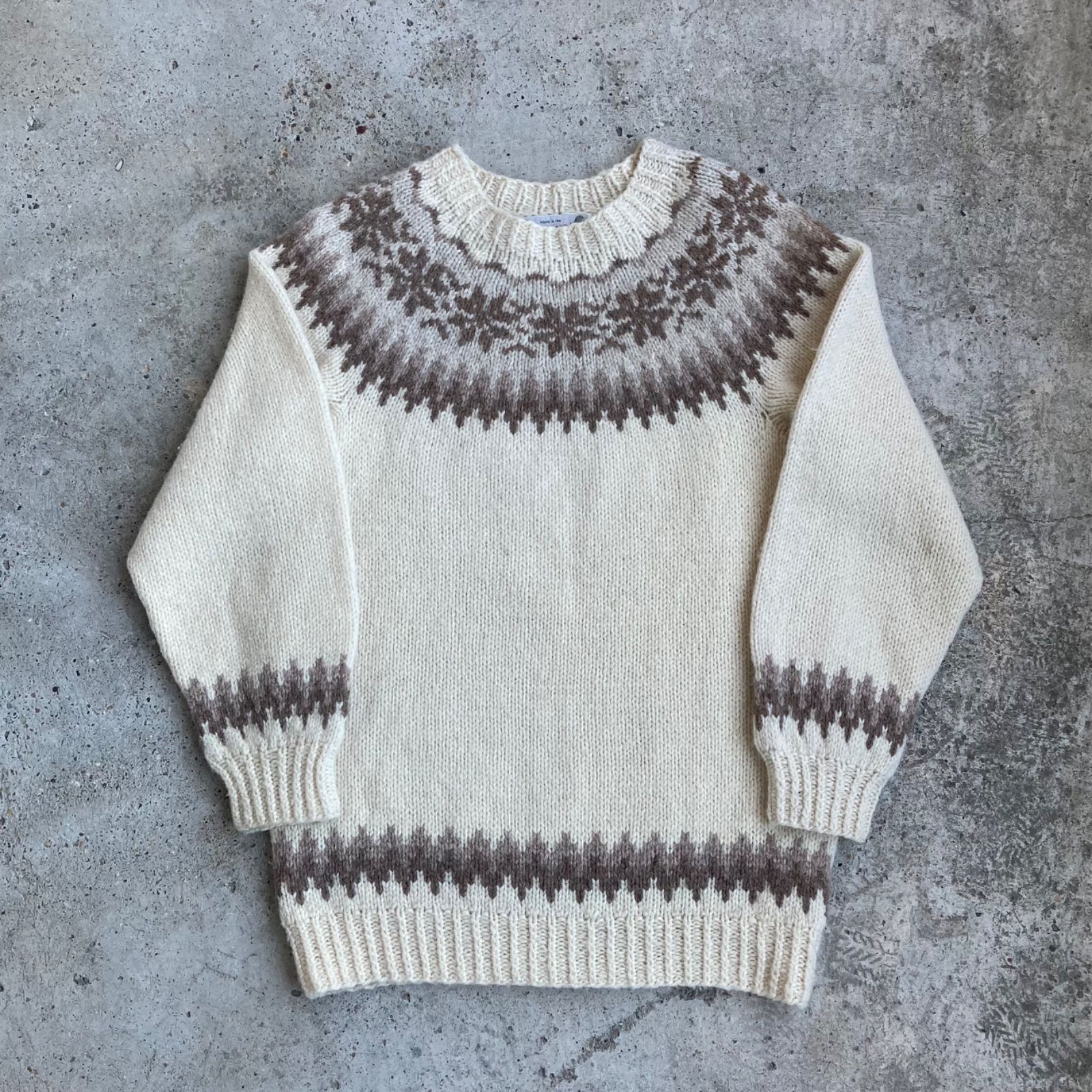 SHETLAND ISLES WOOLLEN MILLSノルディックニット 36 - ニット