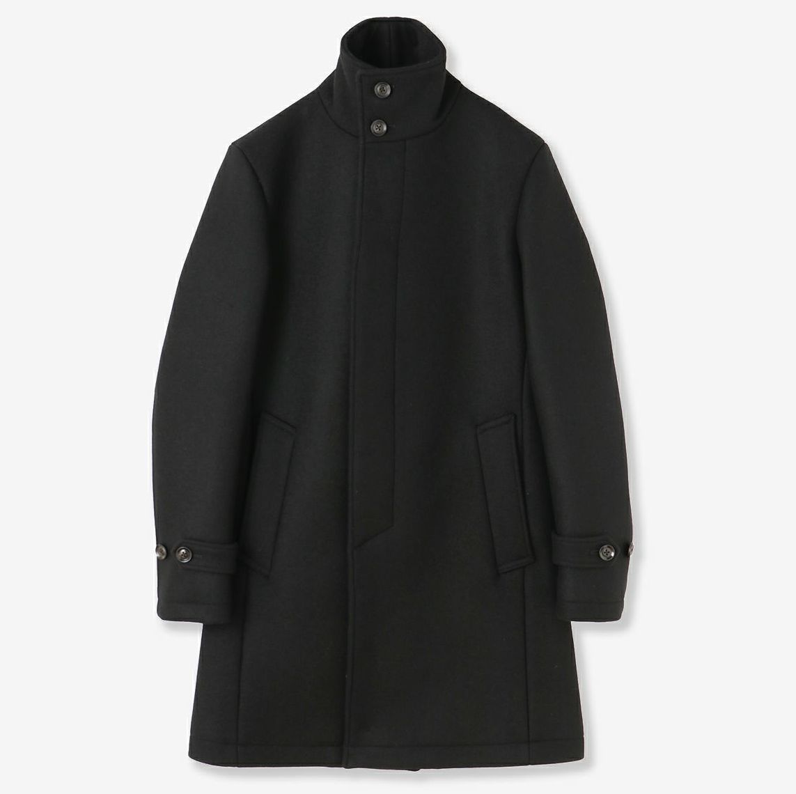 junhashimoto｜ジュンハシモト C04 H3 STAND COLLAR COAT カシミヤ