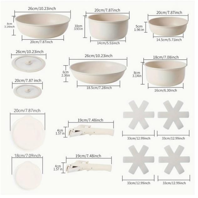 取り外し なハンドルが付いた家庭用鍋