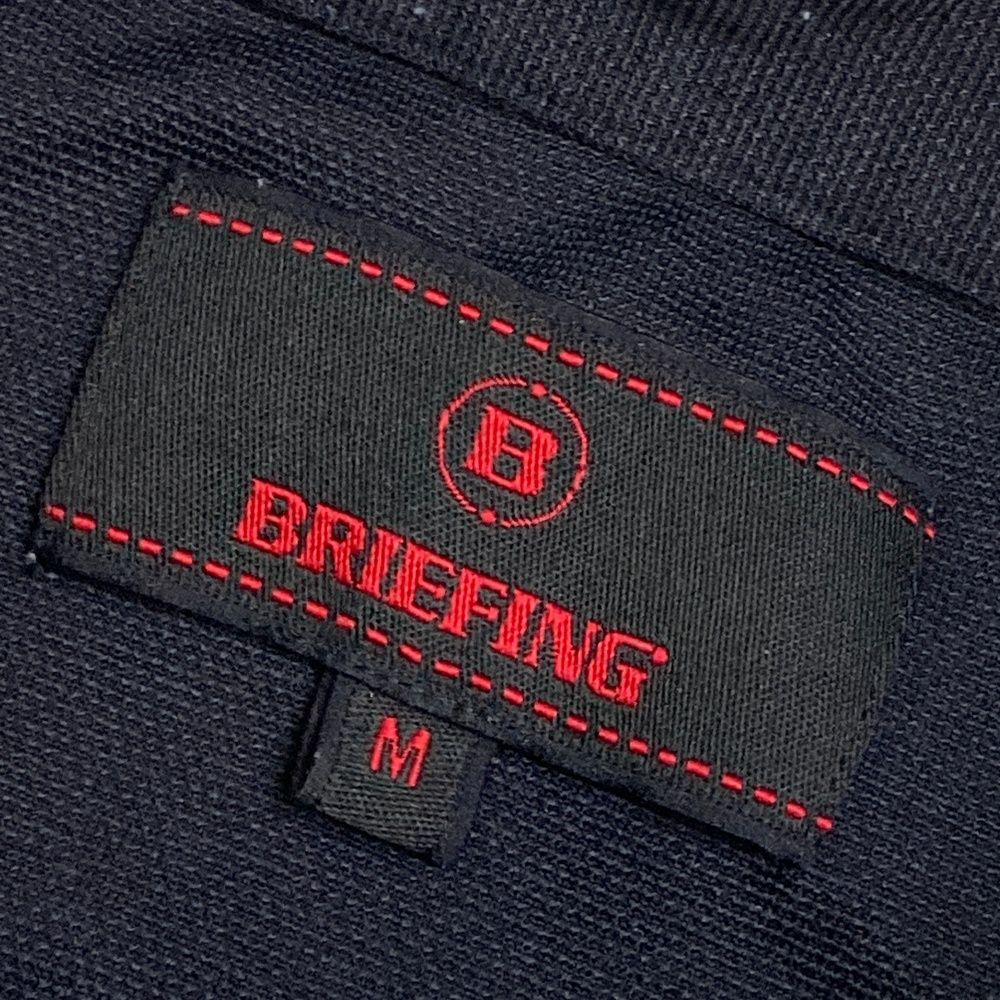 サイズ：M BRIEFING GOLF ブリーフィング 半袖ポロシャツ ボタン