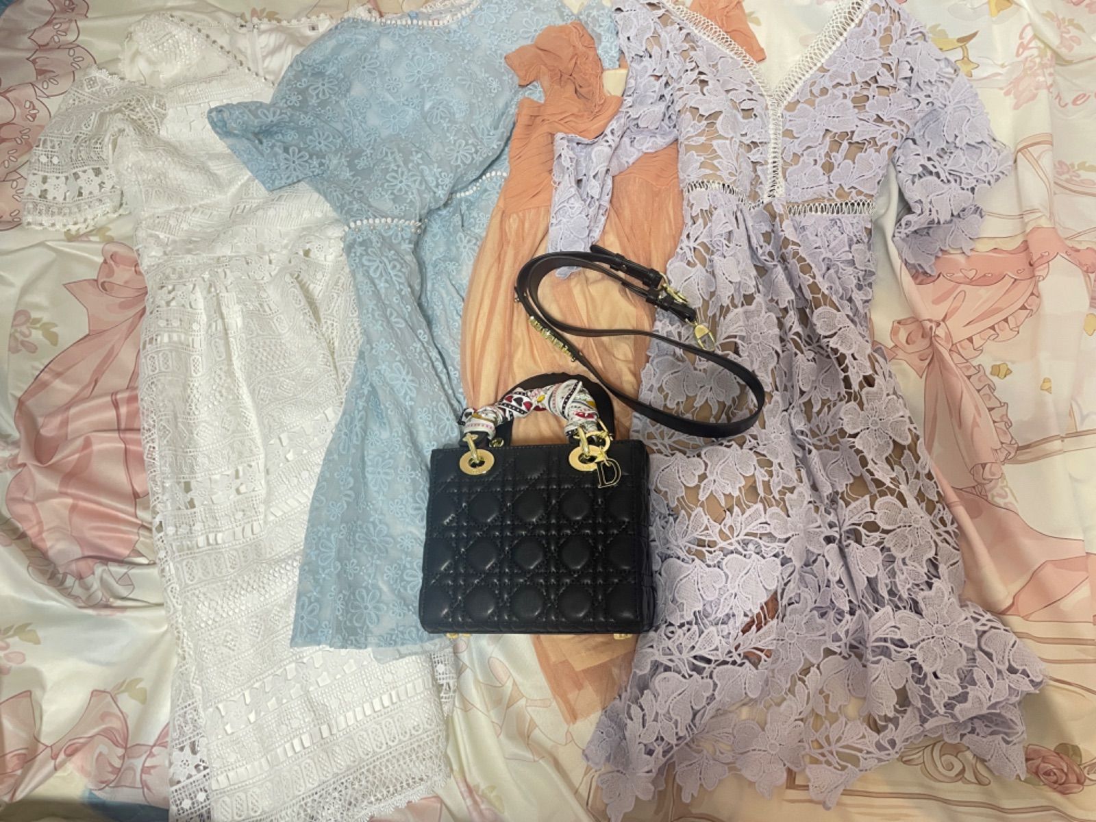 Dior】LADY DIOR バッグ スモール&ワンピース5枚 - メルカリ