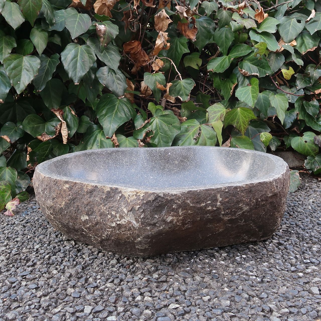 扇型四角水鉢・蹲