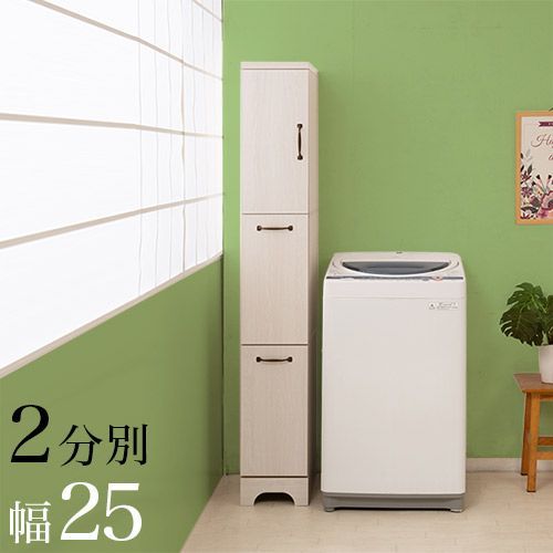 ANS1011609 ゴミ箱 2分別 キッチンごみ箱 スリム 幅25cm