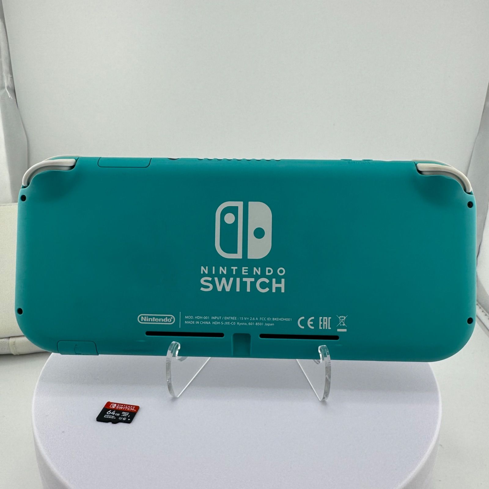 美品 Nintendo Switch Lite ターコイズ 本体 SD64GB ケース付属
