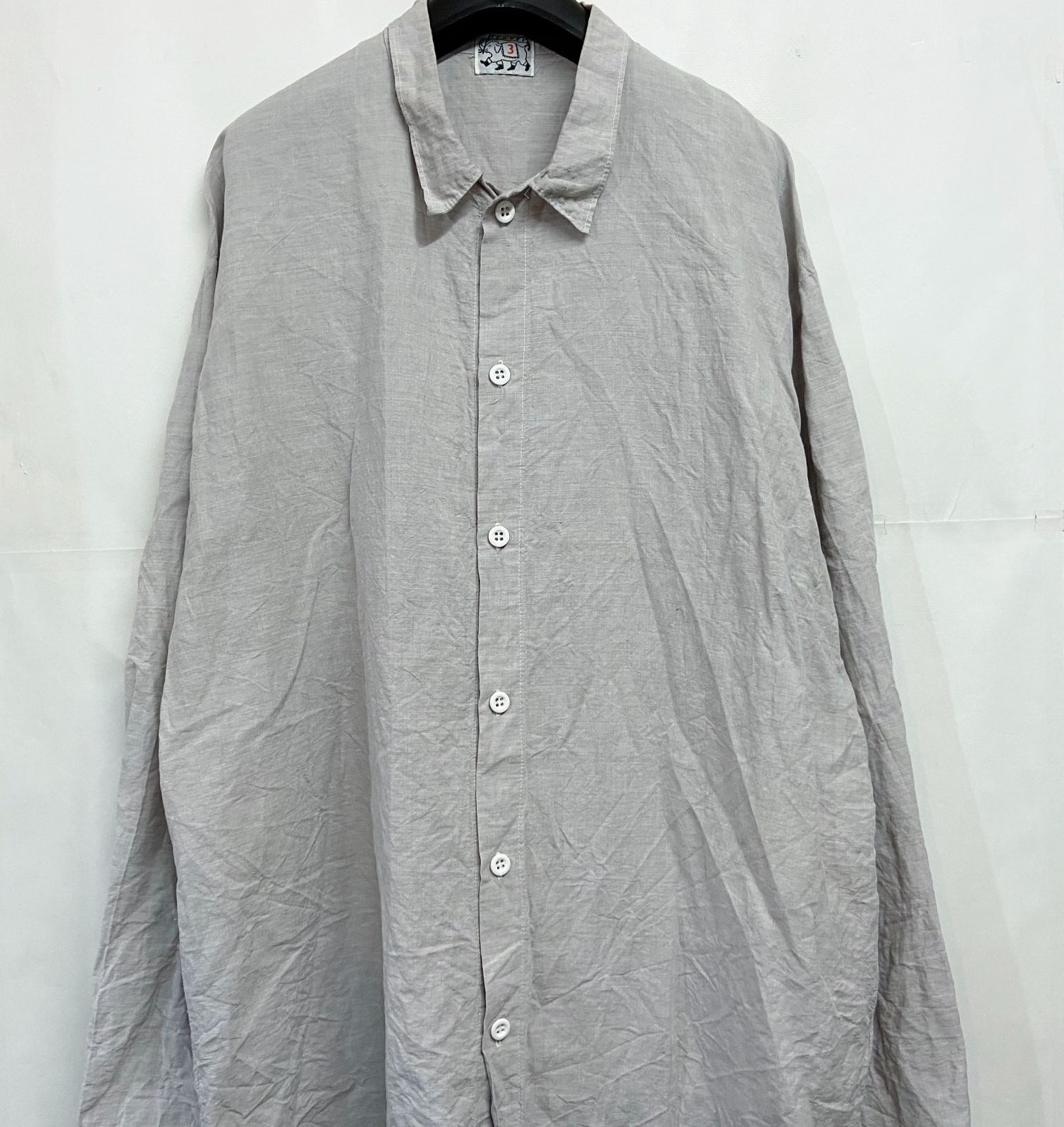 TENDER Co.｜テンダー TYPE WS420 LONG SLEEVE TAIL SHIRT コットン リネン 長袖シャツ