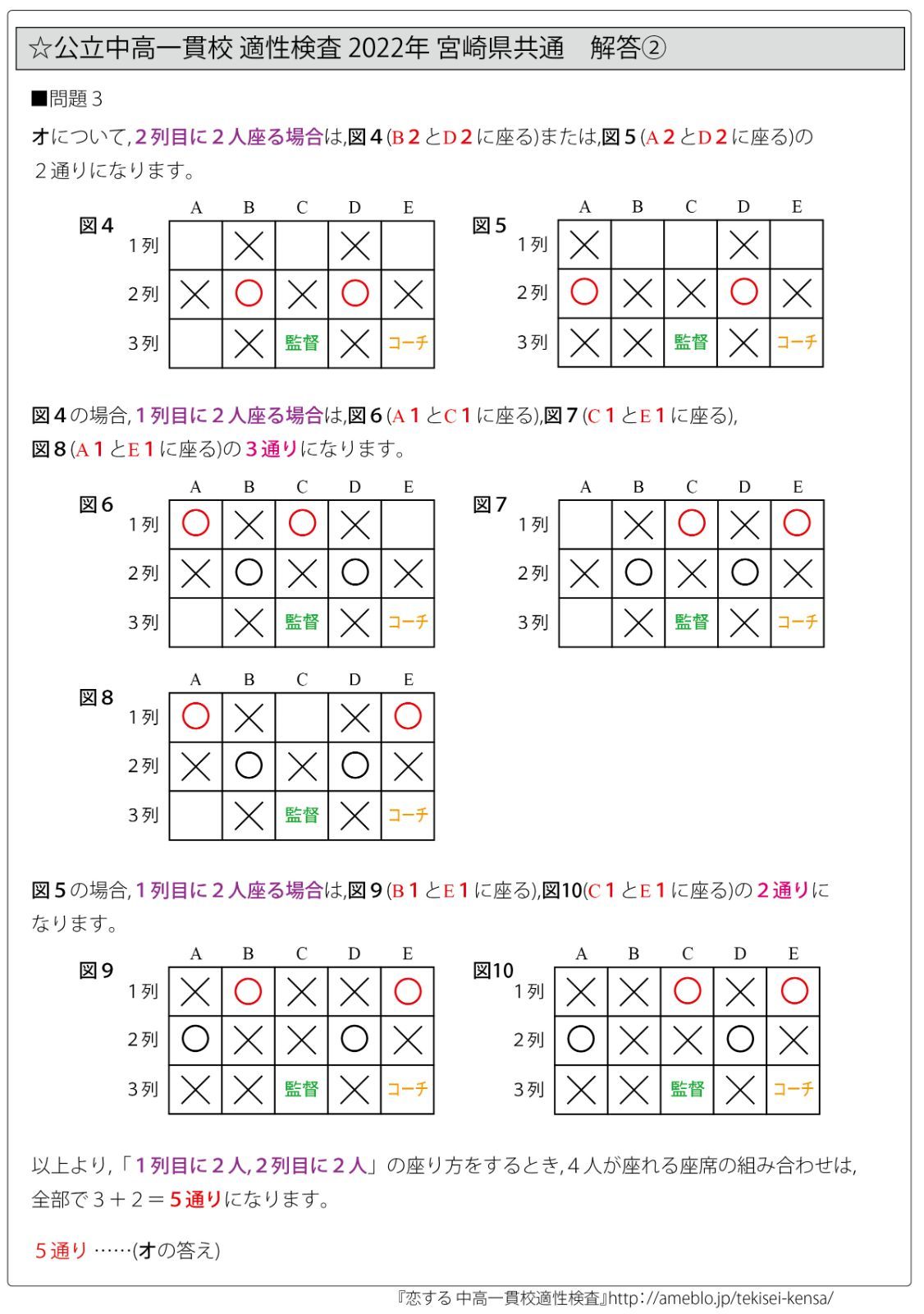 第９弾!!(2022年版) 全国公立中高一貫校 適性検査 算数問題過去問解説集 - メルカリ