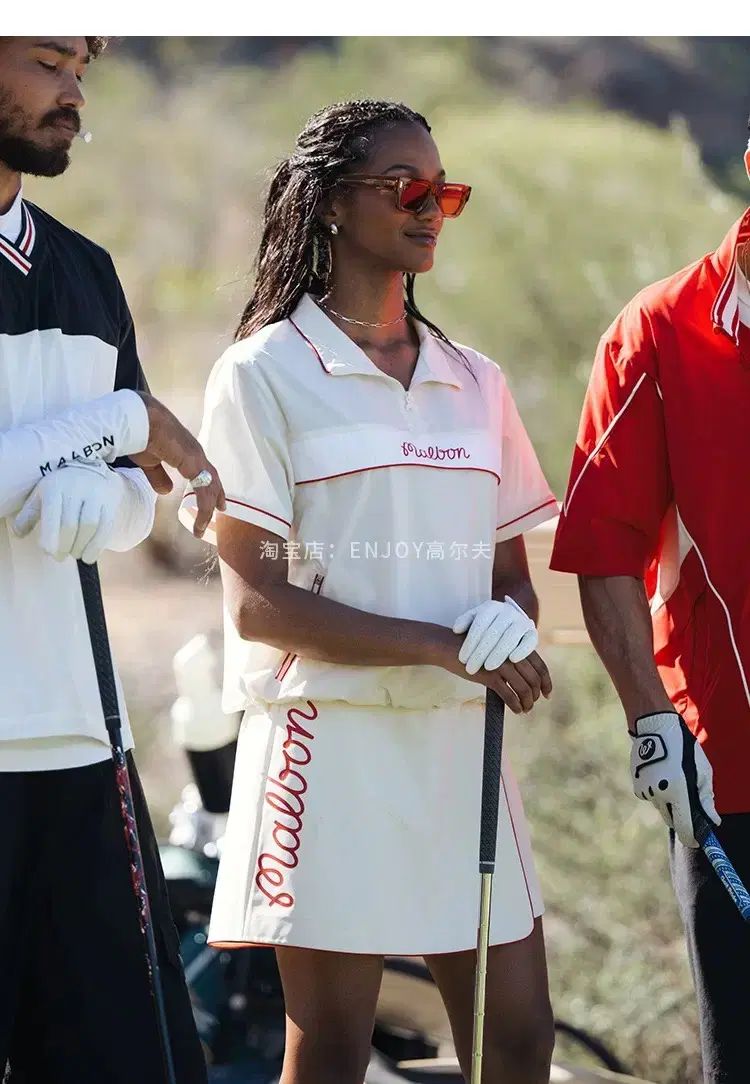 Malbon Golf ロゴ ゴルフウェア ウィメンズ スカート 関税送料込 Malbon Golf（マルボンゴルフ）の「MALBON GOLF LOGO SKIRT ロゴ