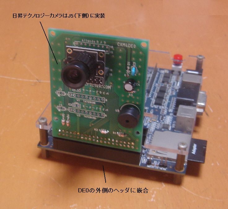 CAM4DE0-KIT－DE0 カメラ取付用アダプタ（カメラ・振動モータなし）