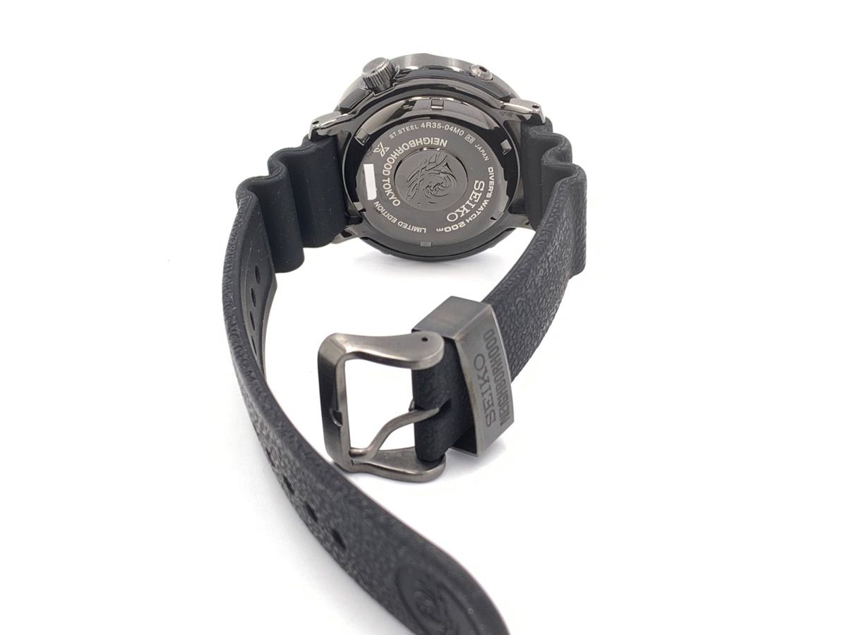 セイコー プロスペックス ブラック SBDY 077 4 R 35 04 M 0 ステンレススティール ネイバーフッドコラボ