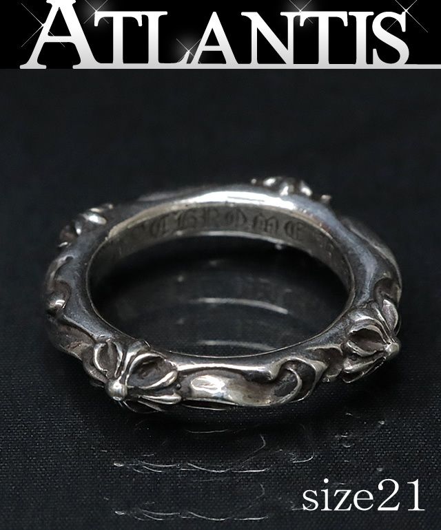 広尾店 クロムハーツ CHROME HEARTS SBTバンド リング size 21 16429