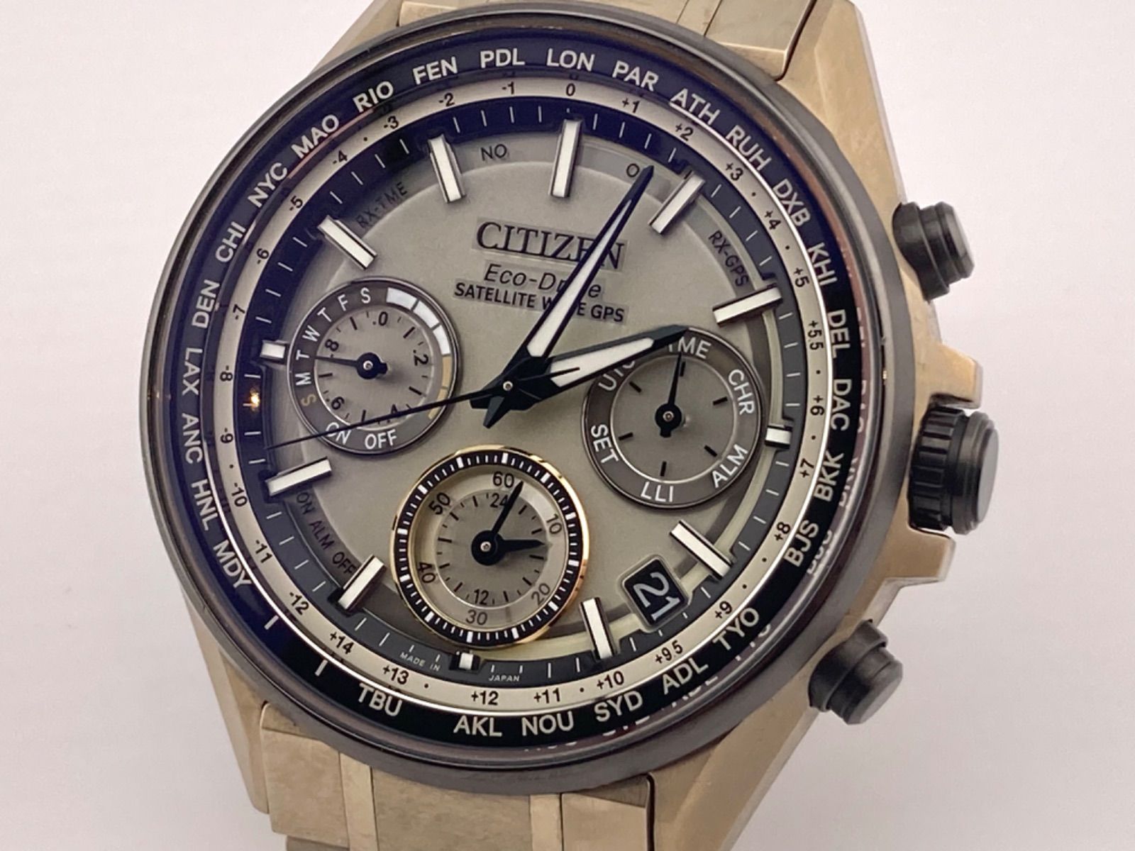 シチズン CITIZEN アテッサ サテライトウェーブ MOONGOLD 700本限定 CC4004-66P　F950-T025251 GPS電波時計 エコドライブ　クォーツ メンズ 腕時計