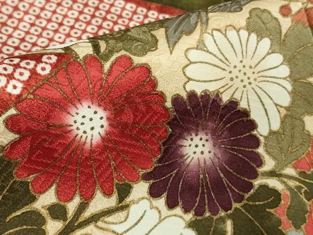 平和屋本店□極上 皇室献上作家 藤井寛 振袖 山路霞に百花の