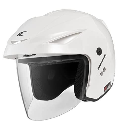 5営業日で発送 コミネ Komine HK-1651 Jet Helmet ERA ll 品番 01-1651 Pearl White サイズ L