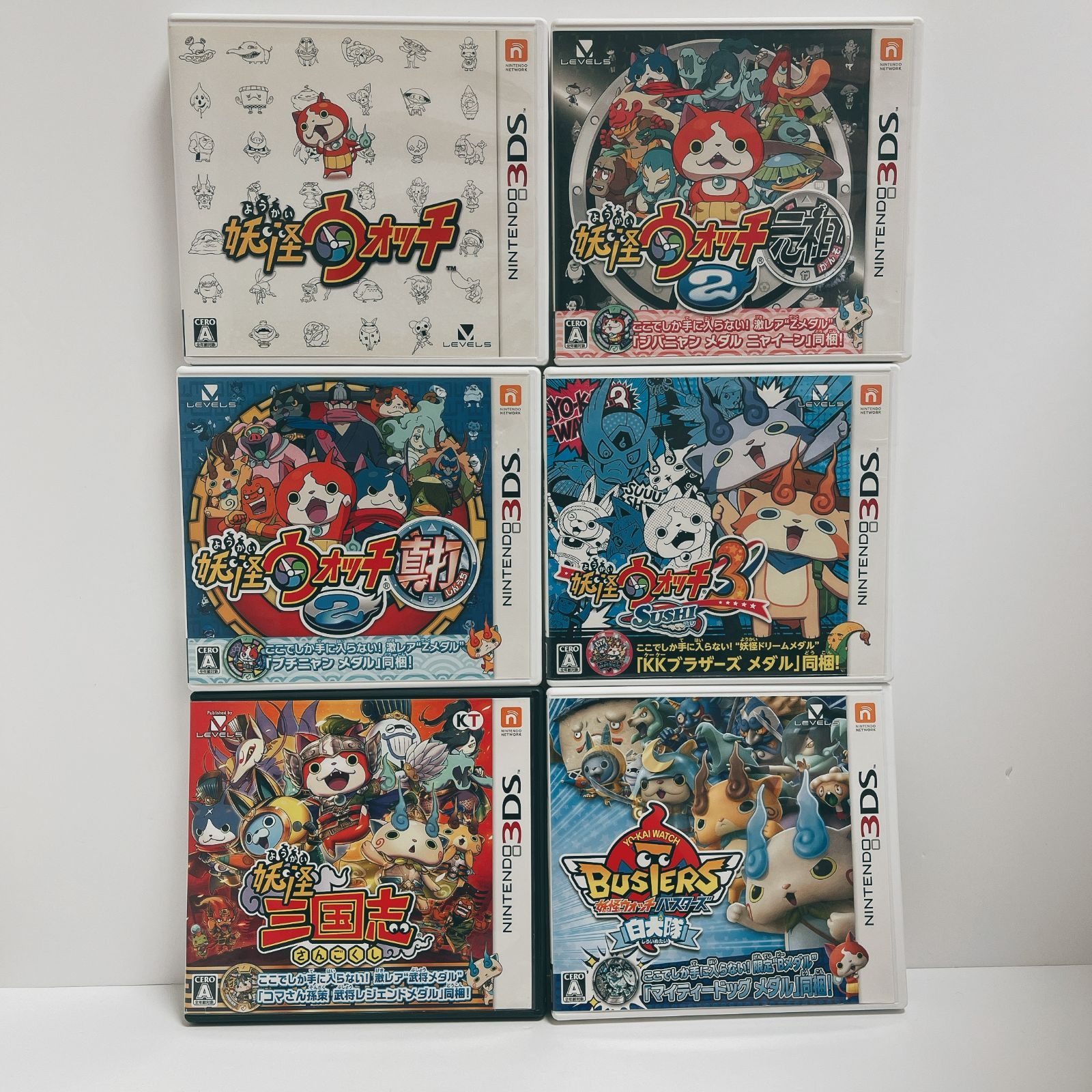 3DS 妖怪ウォッチシリーズ 6本まとめ g0232 - メルカリ