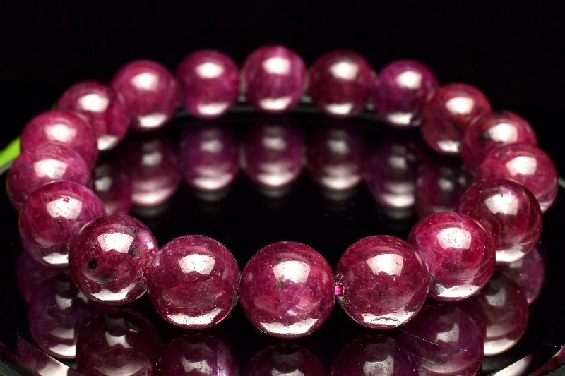 １点物 高品質 勝利の石 ルビー 11mm ブレスレット パワーストーン 天然石 _MB198 TALLINNNEXPO_COM