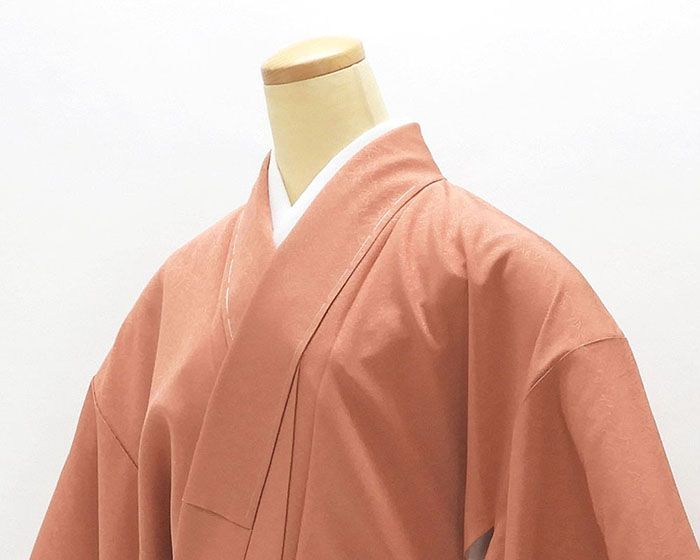 色無地 新品仕立済 正絹 宝相華地紋 身丈164.5cm 裄丈68cm 新品 仕立て上がり 着物 a1058 色無地 新品仕立済 正絹 宝相華地紋 身丈164.5cm 裄丈68cm 新品 仕立て