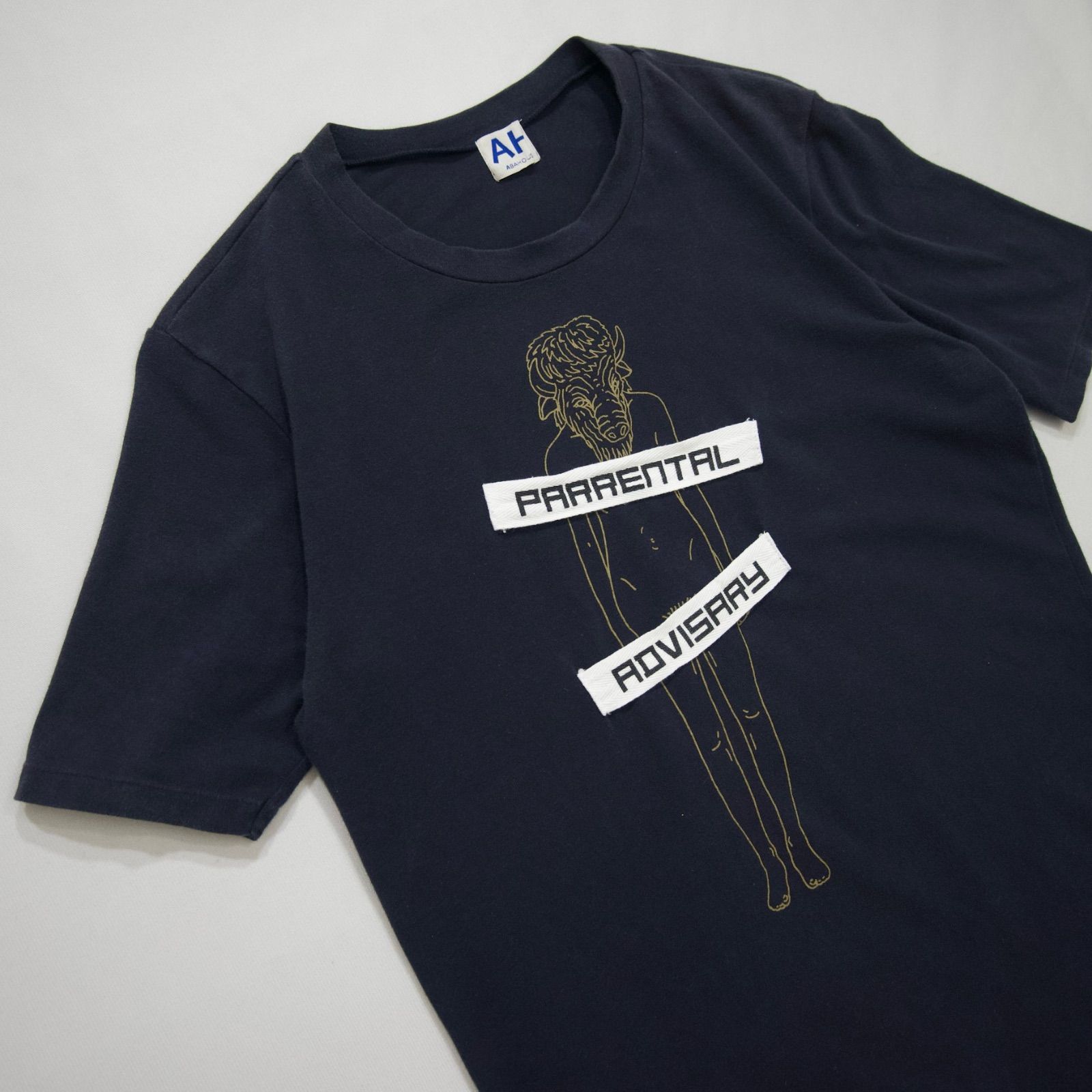 90s ABAHOUSE Parental Advisory Parody ERO Animal S/S Tee 90