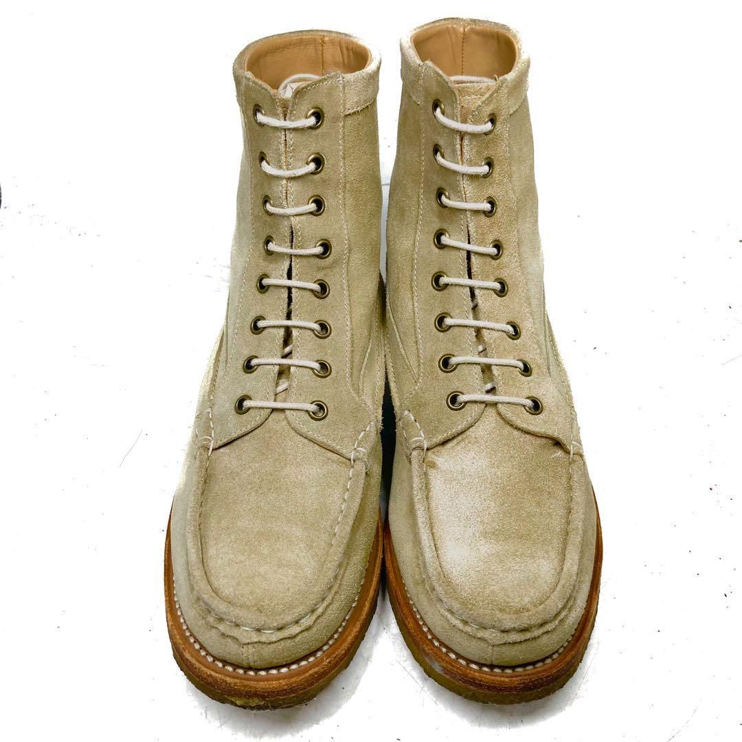GRENSON グレンソン スウェードレザーブーツ ベージュ 24.5cm