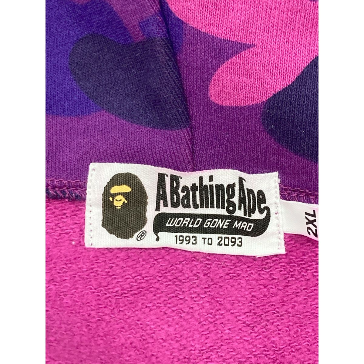 A BATHING APE アベイシングエイプ ﾊﾟｰﾌﾟﾙ ｼﾞｯﾌﾟｱｯﾌﾟﾊﾟｰｶｰ 2XL - メルカリ