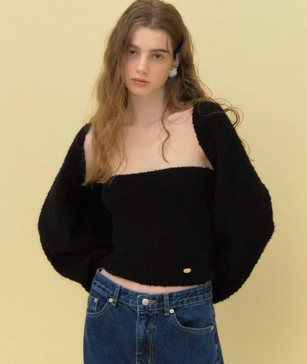 サムウェアバター アルパカ ボレロ ニット セット