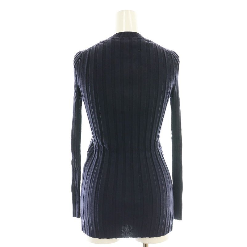 マディソンブルー MADISONBLUE 17SS セーター ニット Vネック ウール 1 紺 ネイビー /mm0506 レディース マディソンブルーのざっくりVネックニットはスモーキーな3色あり
