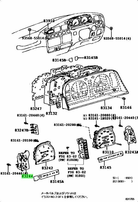 トヨタ ランドクルーザー 80 ウォータテンパラチャ レシーバゲージ