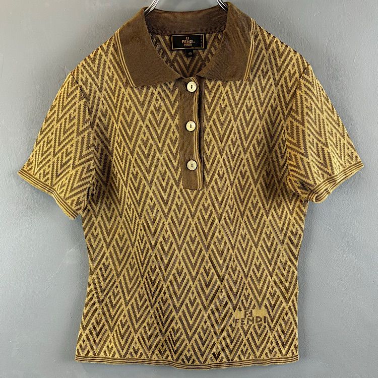 イタリア製 90s Vintage FENDI maglia Summer Knit ヴィンテージ 