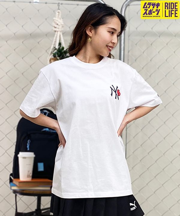 NEW ERA ニューエラ レディース 半袖 Tシャツ MLB ニューヨーク・ヤンキース NY ロゴ 14334740 ムラサキスポーツ限定 NEW ERA ニューエラ レディース 半袖 Tシャツ MLB ニューヨーク