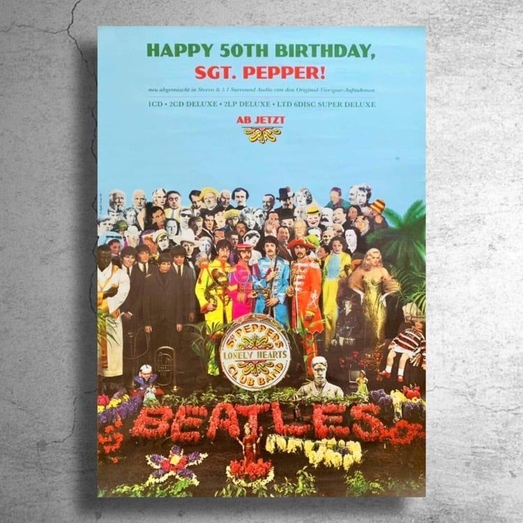 『ビートルズ The Beatles』2017年サージェントペパーズ発売50周年記念ドイツ版ポスター