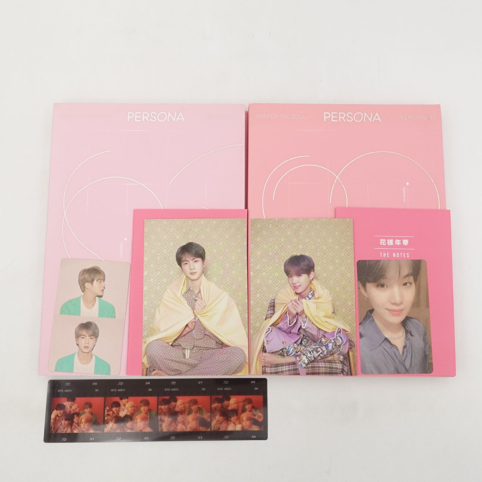 BTS トレカ　jin suga 正規品　map of the soul BTS ジン シュガ MAP OF THE SOUL PERSONA VERSION 01 02 トレカ