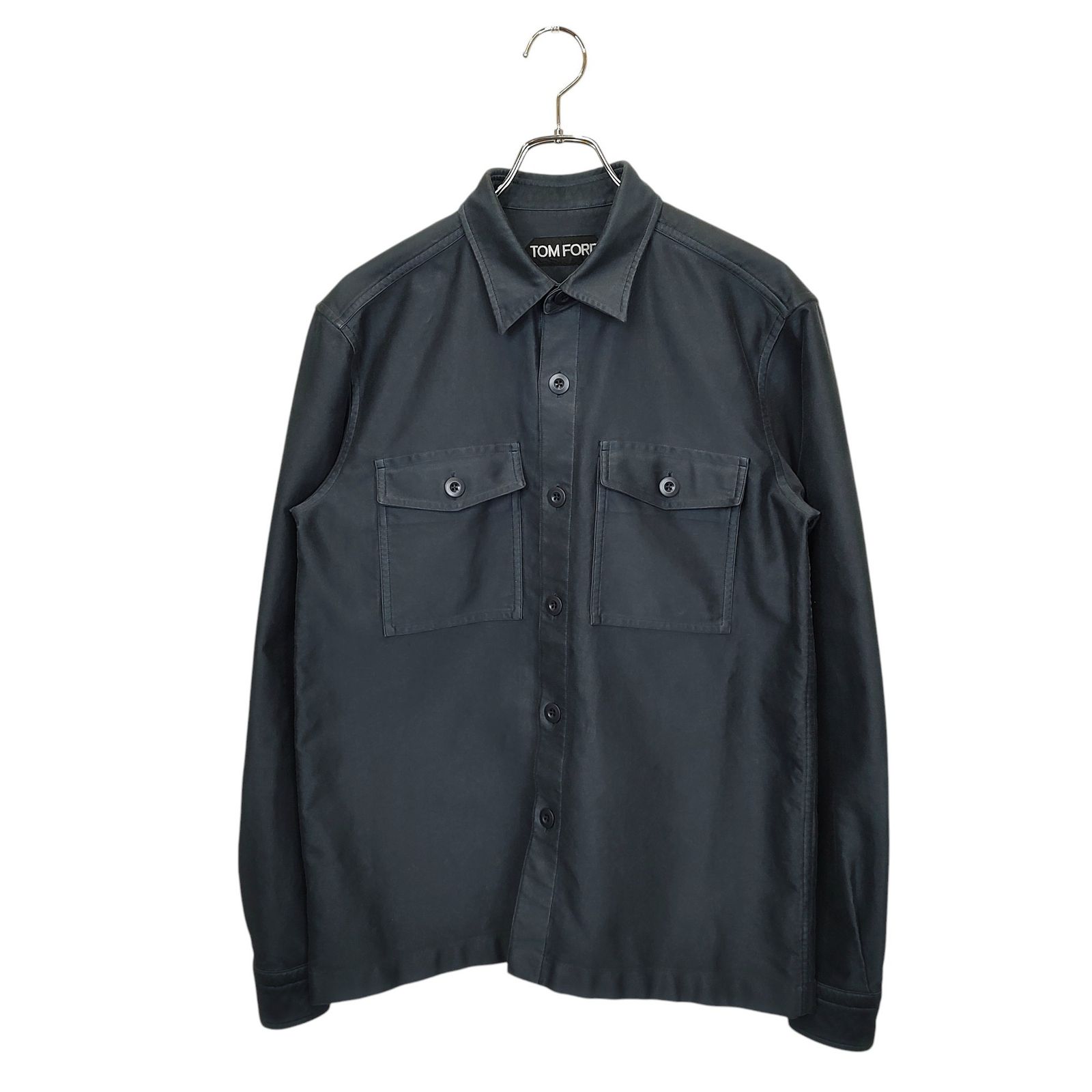 TOMFORD トムフォード CPO コットン シャツ ジャケット 94GGNW 40 ネイビー