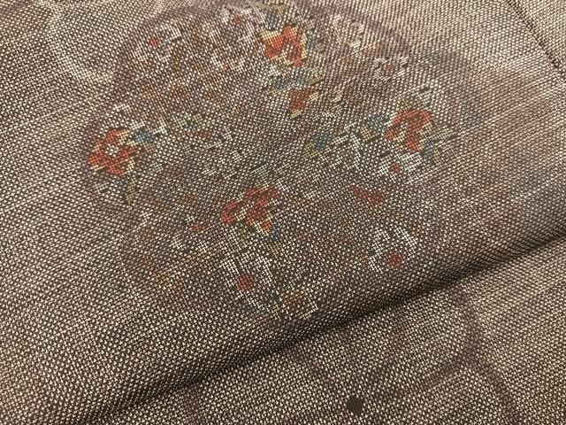 平和屋着物○本場大島紬 9マルキ 捻じ花 正絹 逸品 BAAU7006gt