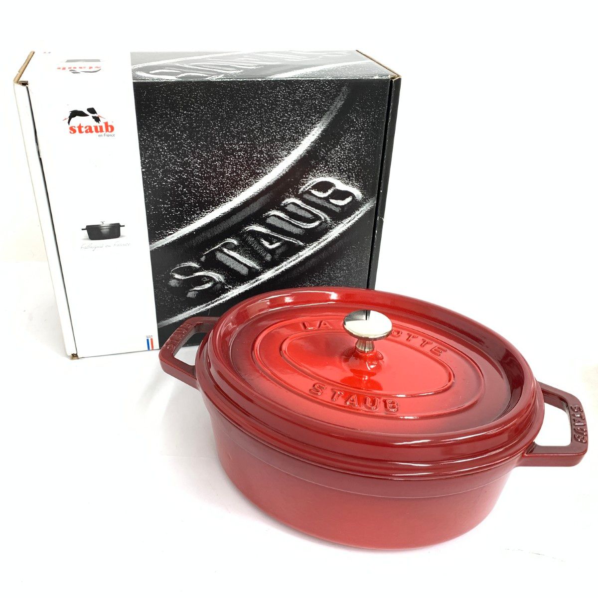 キッチン・食器 staub ストウブ 鍋/ピコココットオーバル27cm レッド 