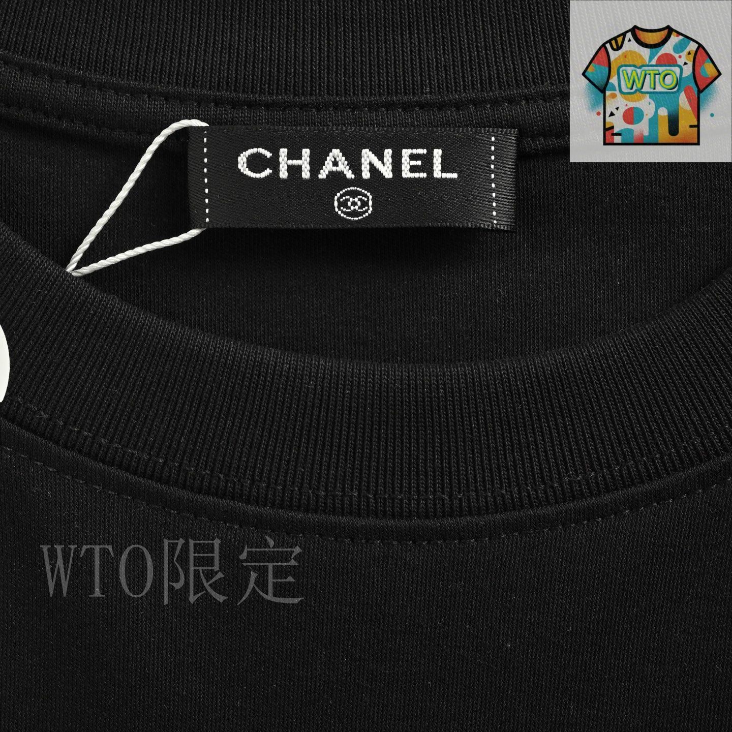 今日特価】Chanel シャネル 25ss 衿部ダブル C プレスロゴ T