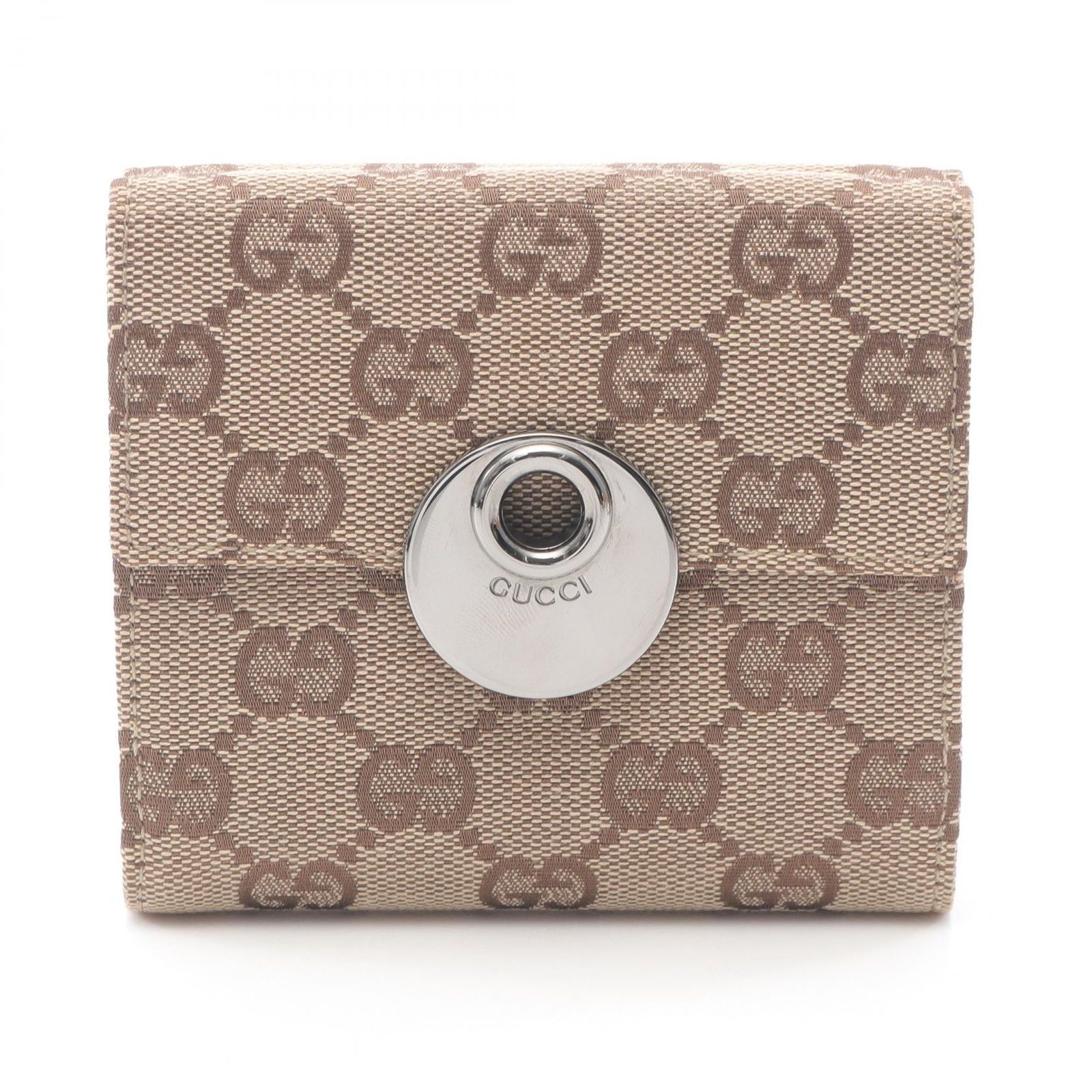 グッチ GUCCI 三つ折り財布 エクリプス GGキャンバス 120935