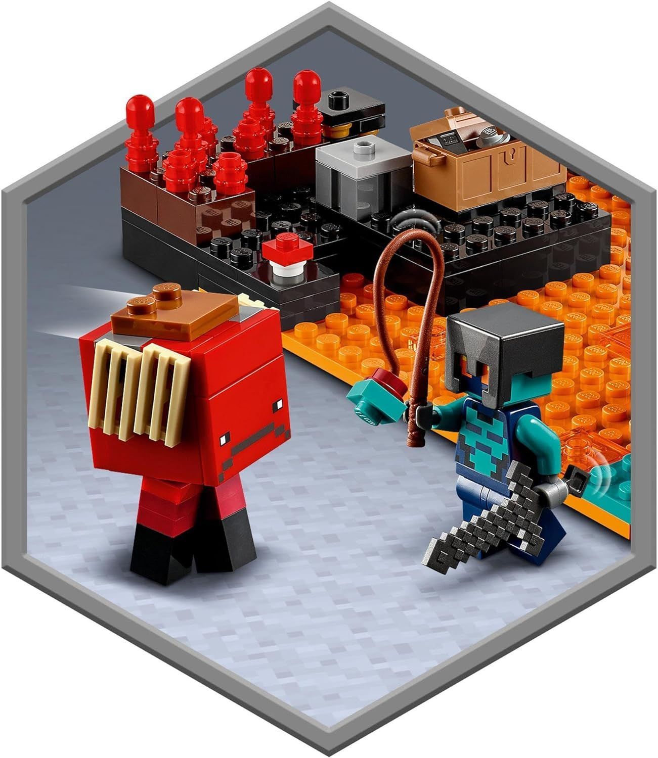 新品】LEGO マインクラフト ネザーの砦 レゴ 21185 Minecraft おもちゃ