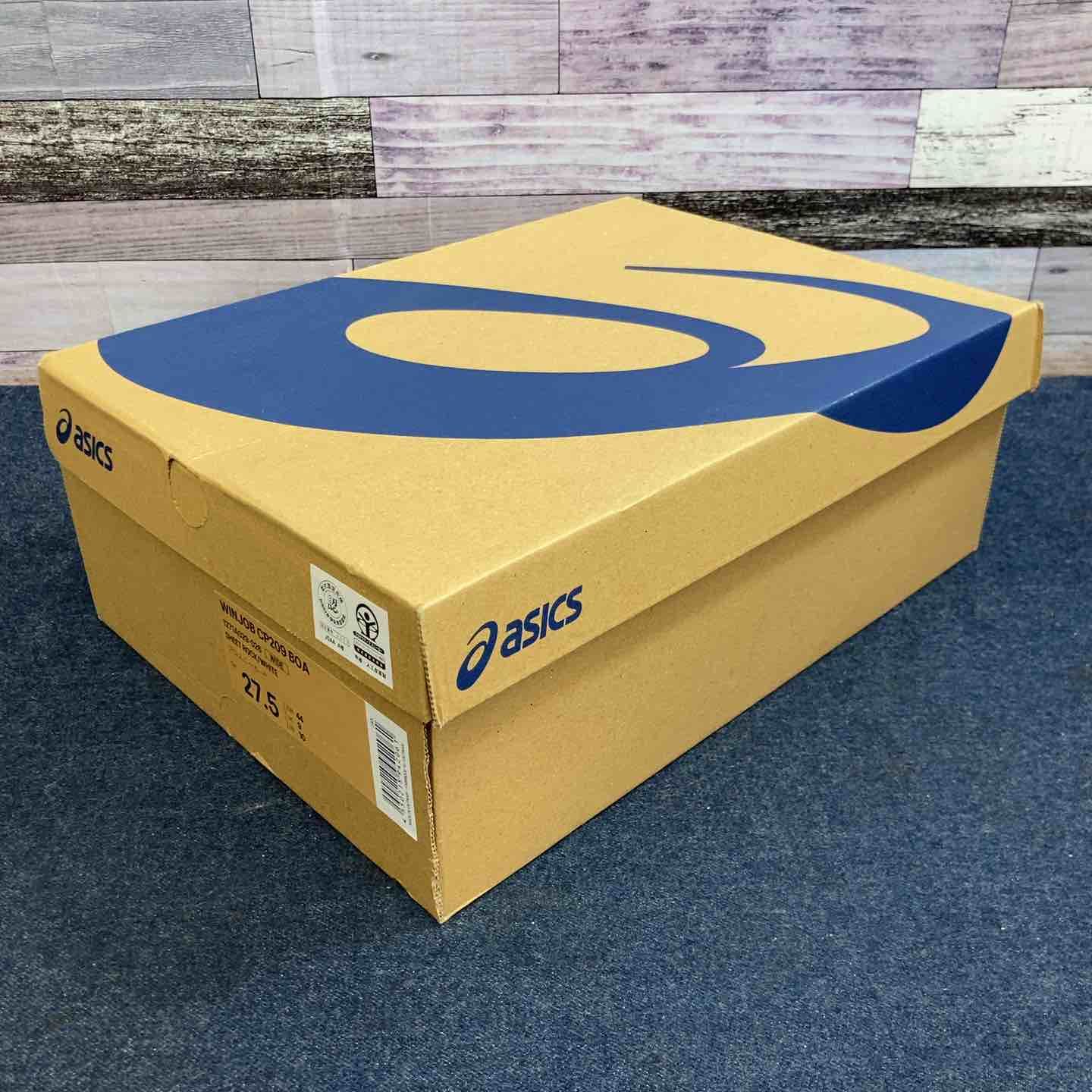 アシックス WINJOB CP209 BOA シートロック/ホワイト 27.5cm