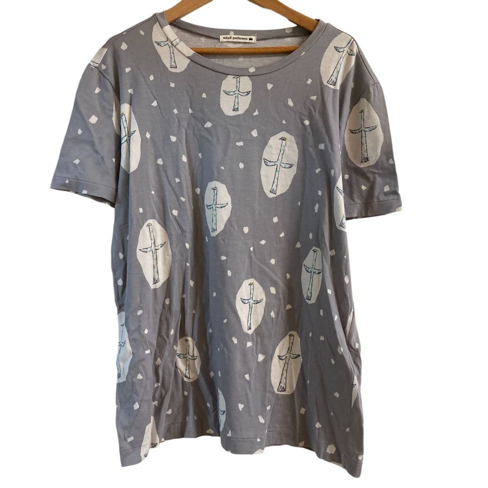 美品 mina perhonen ミナペルホネン cross bird 半袖 カットソー