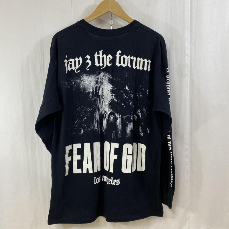 FEAR OF GOD JAY-Z Forum L/S T-Shirt / JAY-Z 4:44 / Jerry Lorenzo / FOG /  BLK / L
