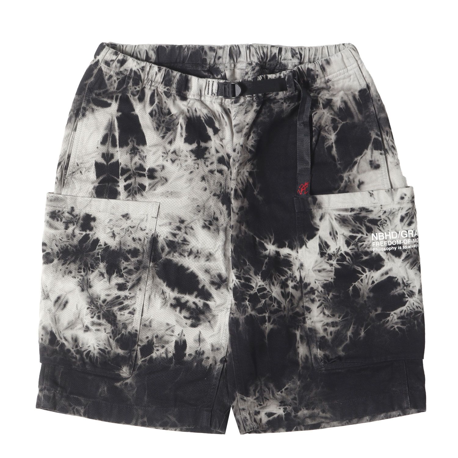 NEIGHBORHOOD×GRAMICCI ショートパンツ 短パン タイダイ L 美品】NEIGHBORHOOD ネイバーフッド パンツ ブラック 黒 サイズ