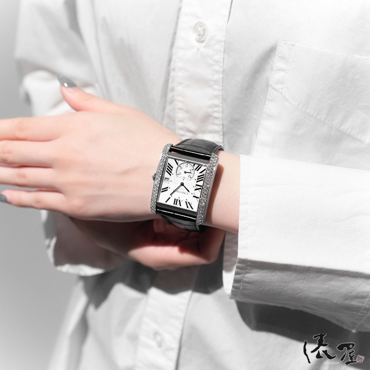 カルティエ Cartier タンクアングレーズLM メンズ【中古】（中古
