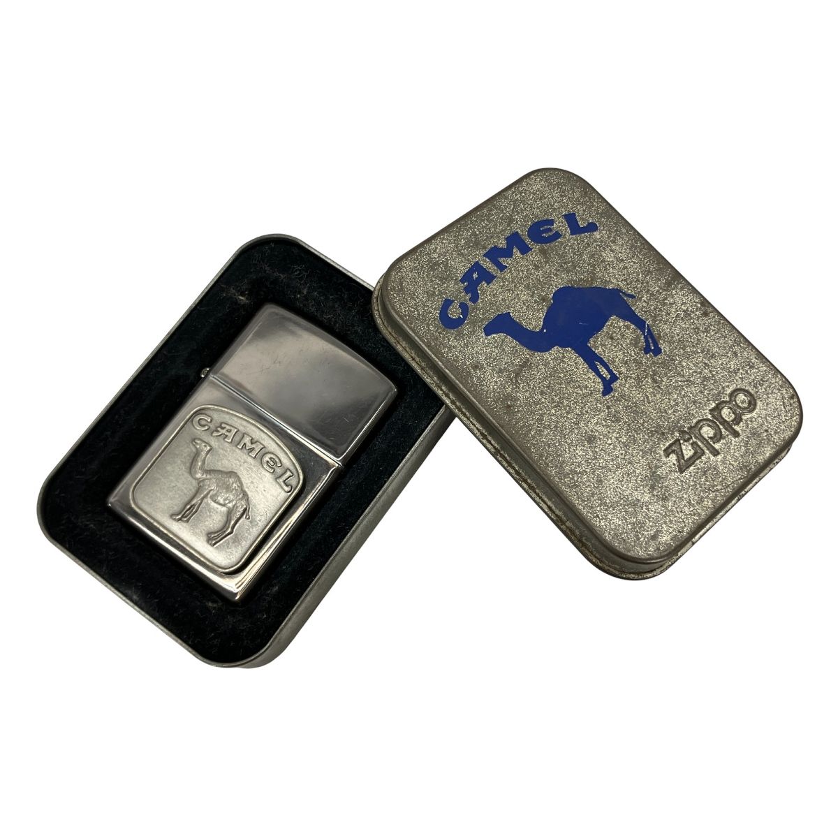 ZIPPO CAMEL キャメル ジッポー メタル貼りrakuda 1997年製造 ケース付き ジッポ W10434489