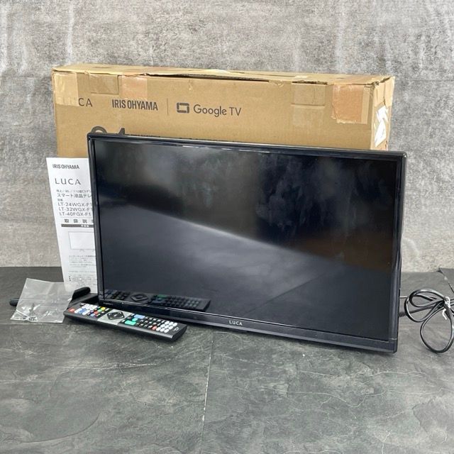 24V型 ハイビジョンスマート液晶テレビ 動作保証 アイリスオーヤマ ルカ LT-24WGX-F1 製 ブラック 094067 | 23189