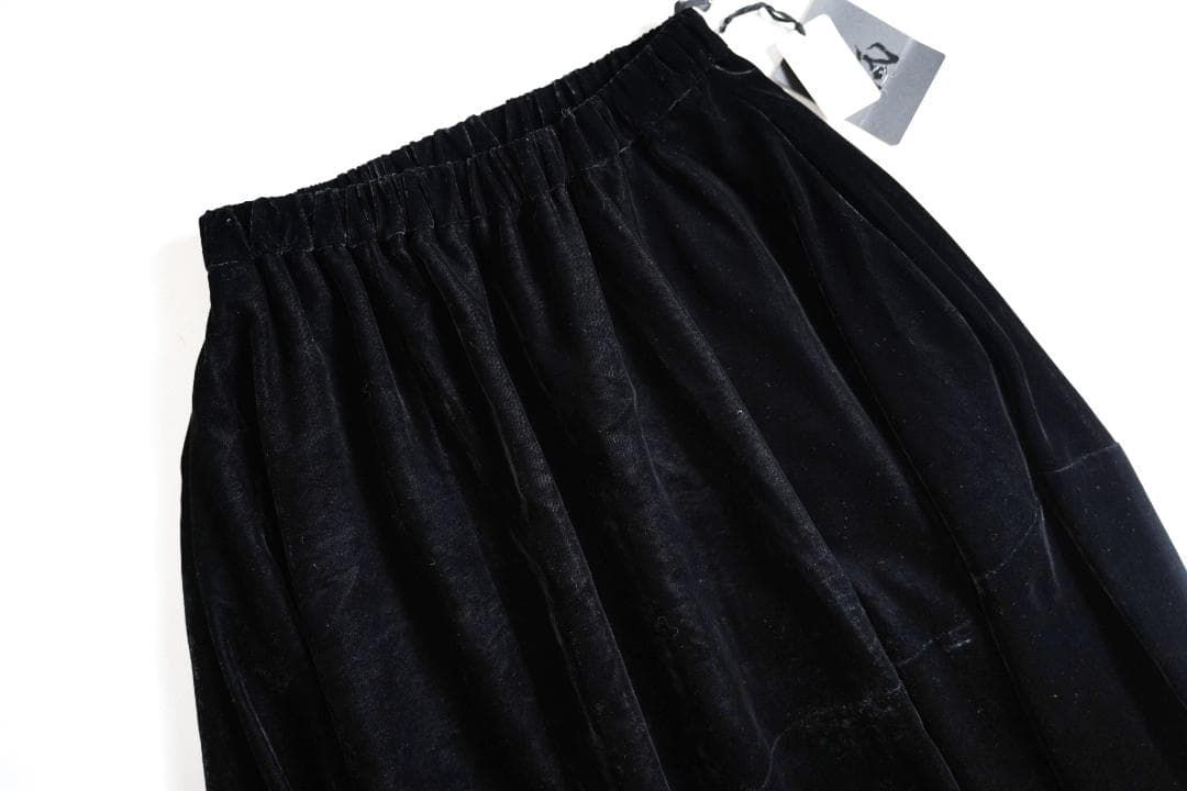 617y* タグ付 芽風 センソユニコ ベルベット イレギュラーヘムスカート